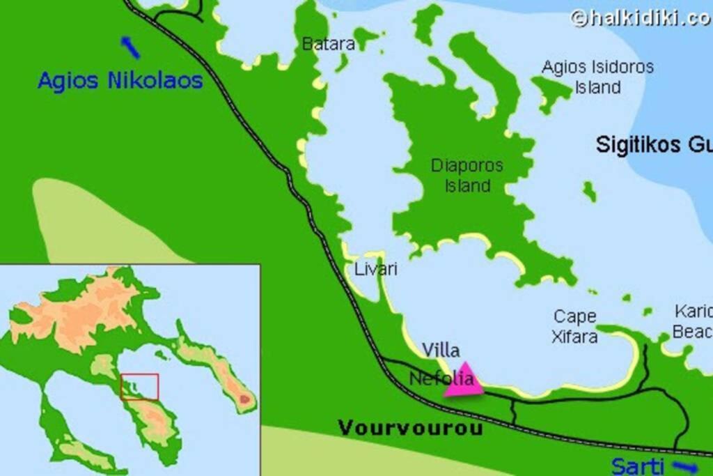 Nefolia Villa Vourvourou Dış mekan fotoğraf